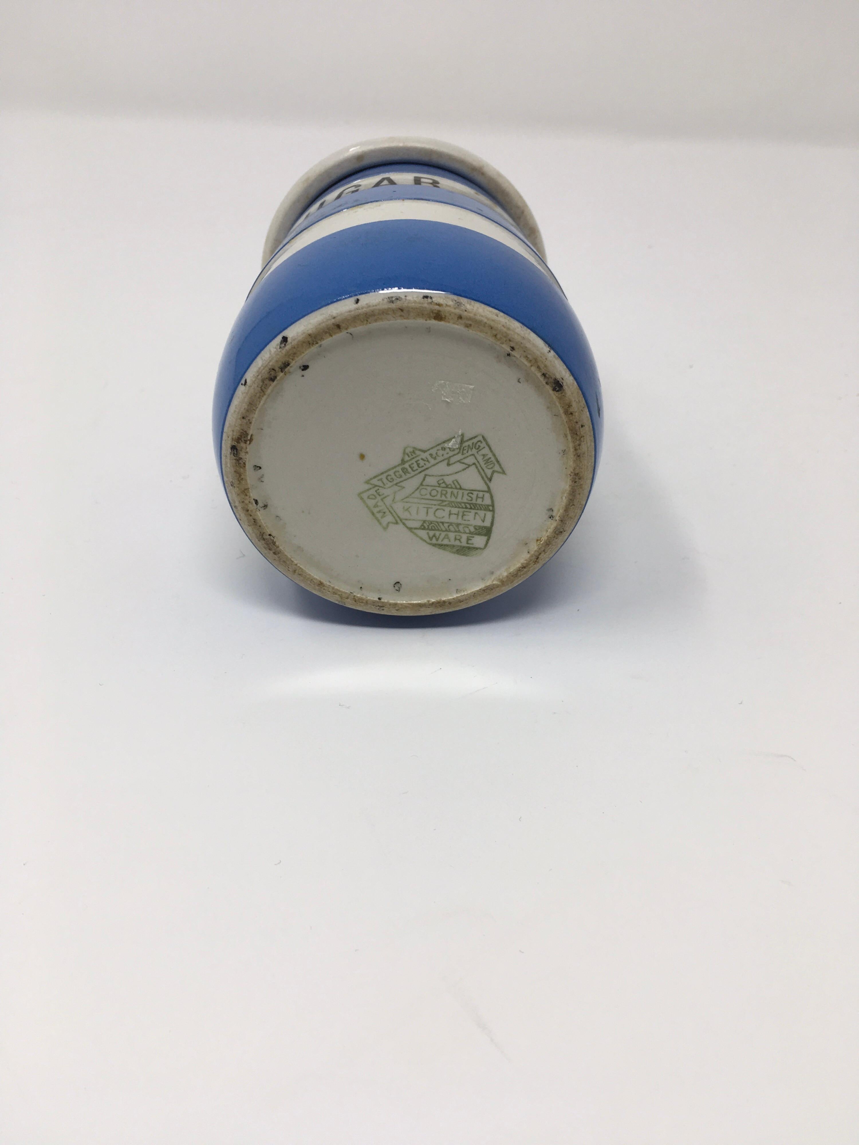 cornishware salt and pepper