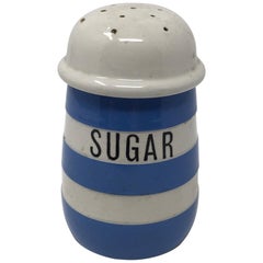 Vintage English Cornishware Sugar Shaker