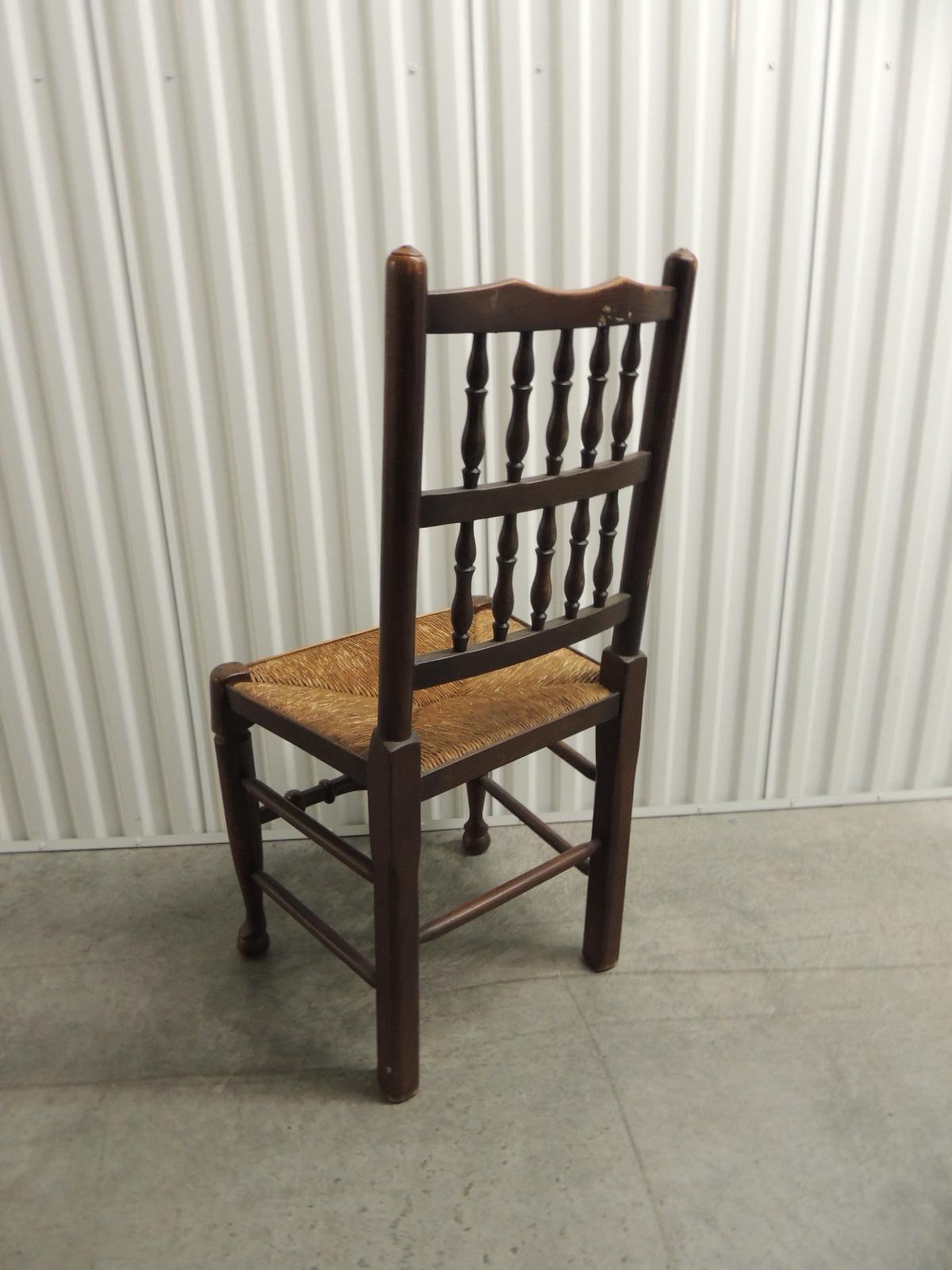 antique rush seat chairs
