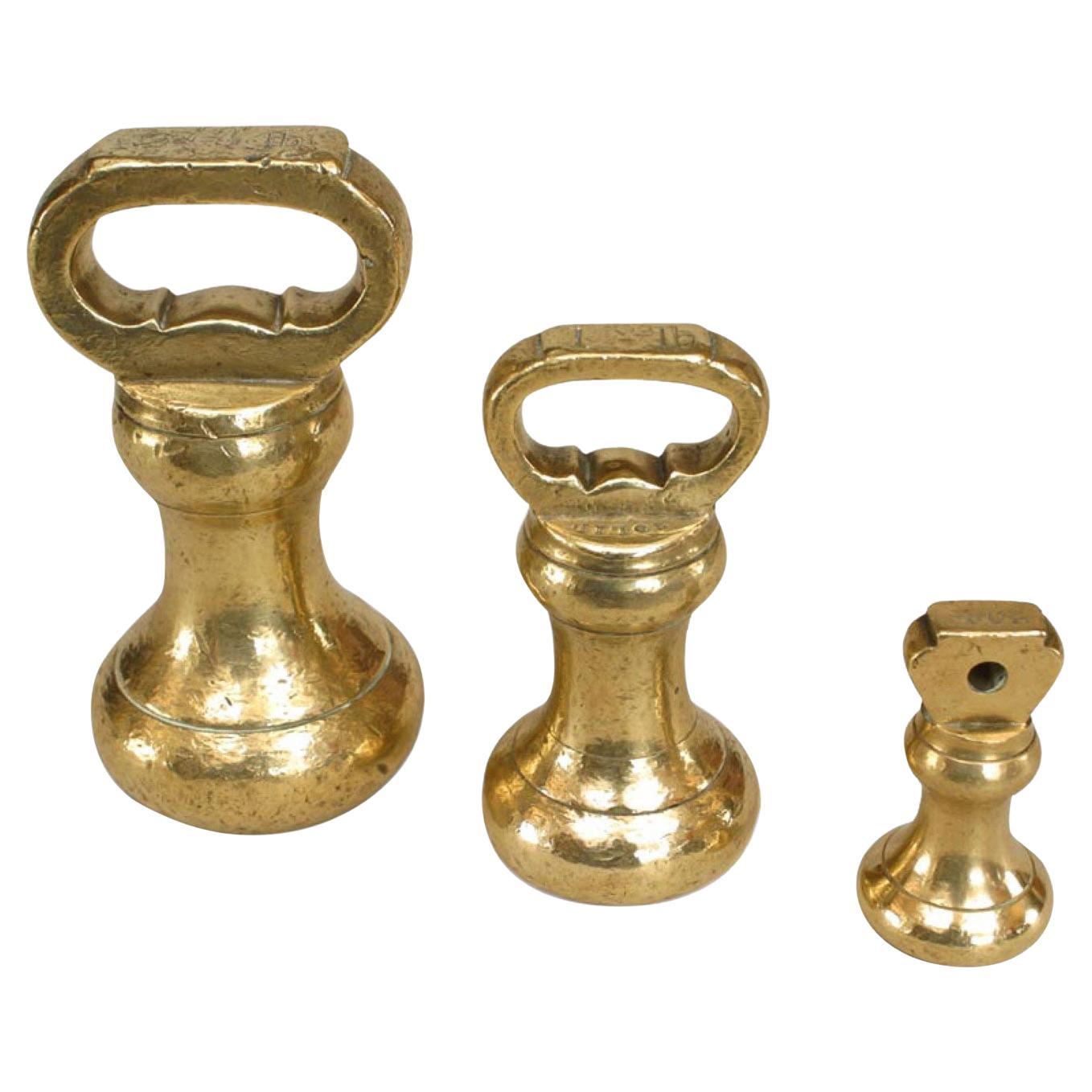 English Country Brass Paperweights