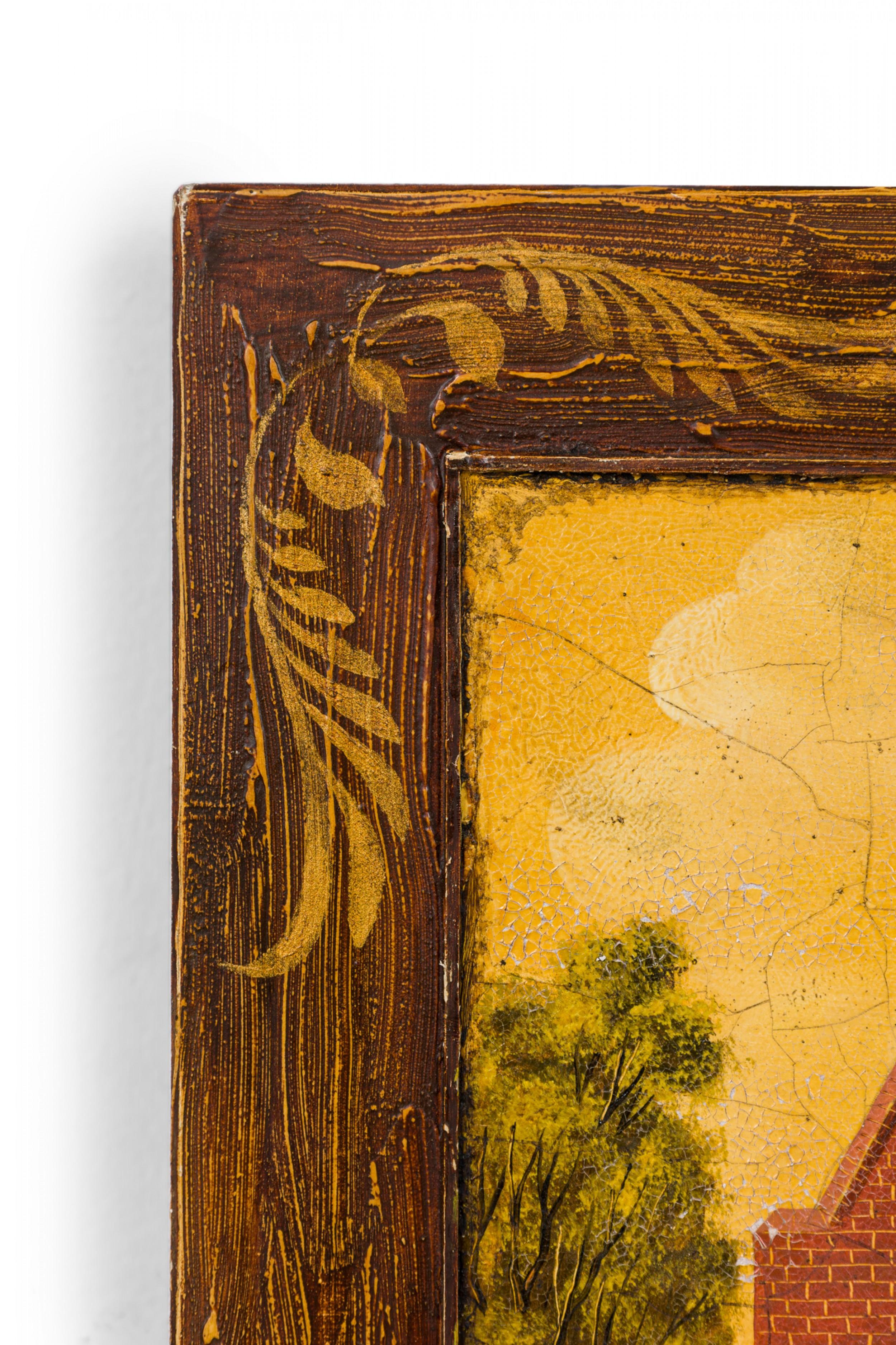 Pintura acrílica de una casa de campo inglesa Británico en venta