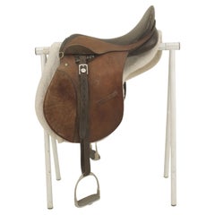 Sella da cavallo in pelle marrone inglese Country