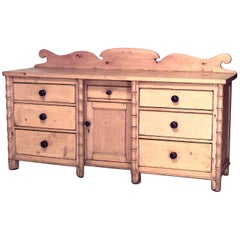 English Country Stripped Pine Sideboard
