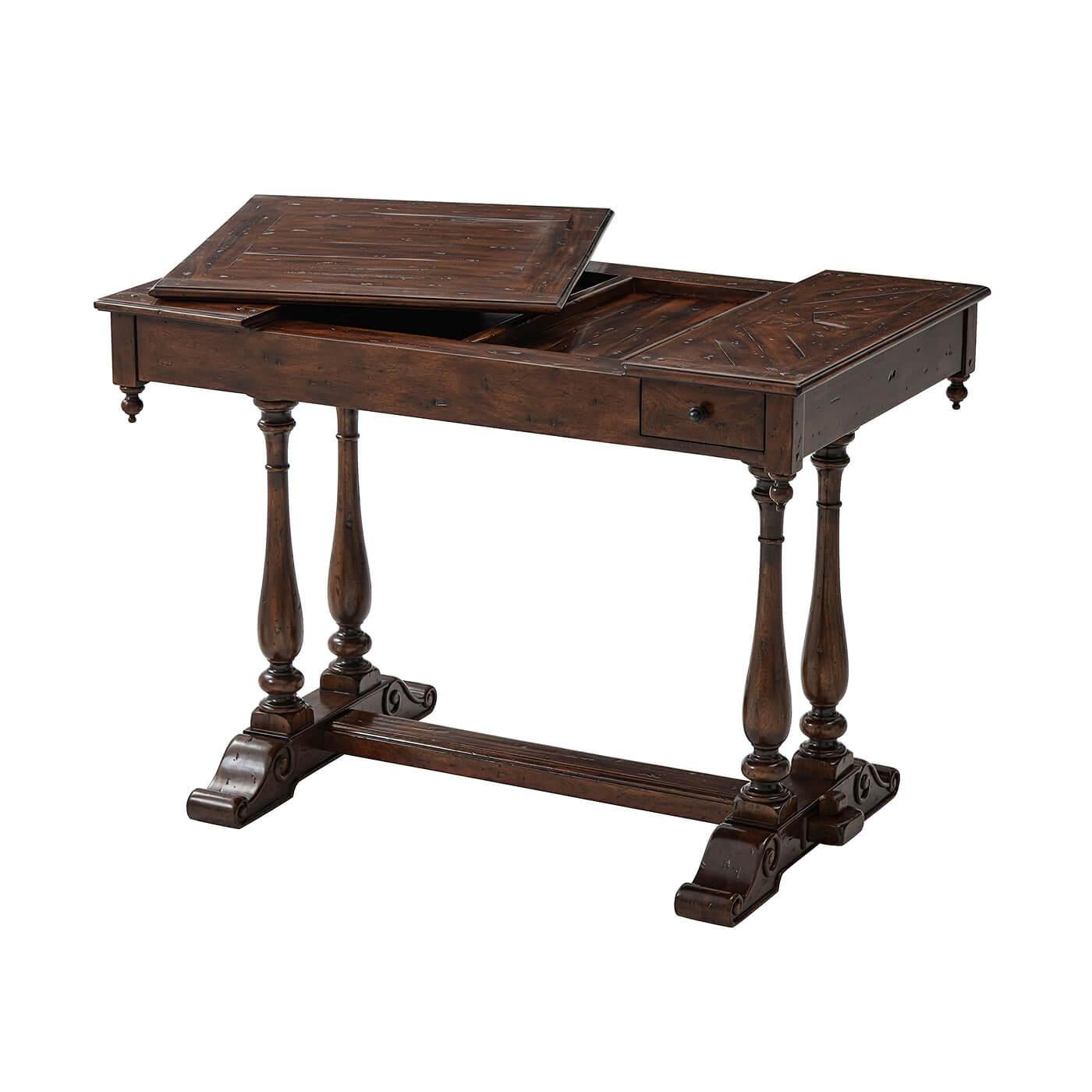 Rustic English Country Games Table For Sale
