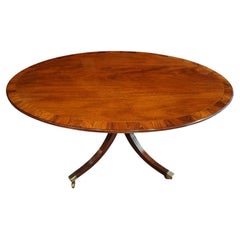 English country home Regency style oval dining table