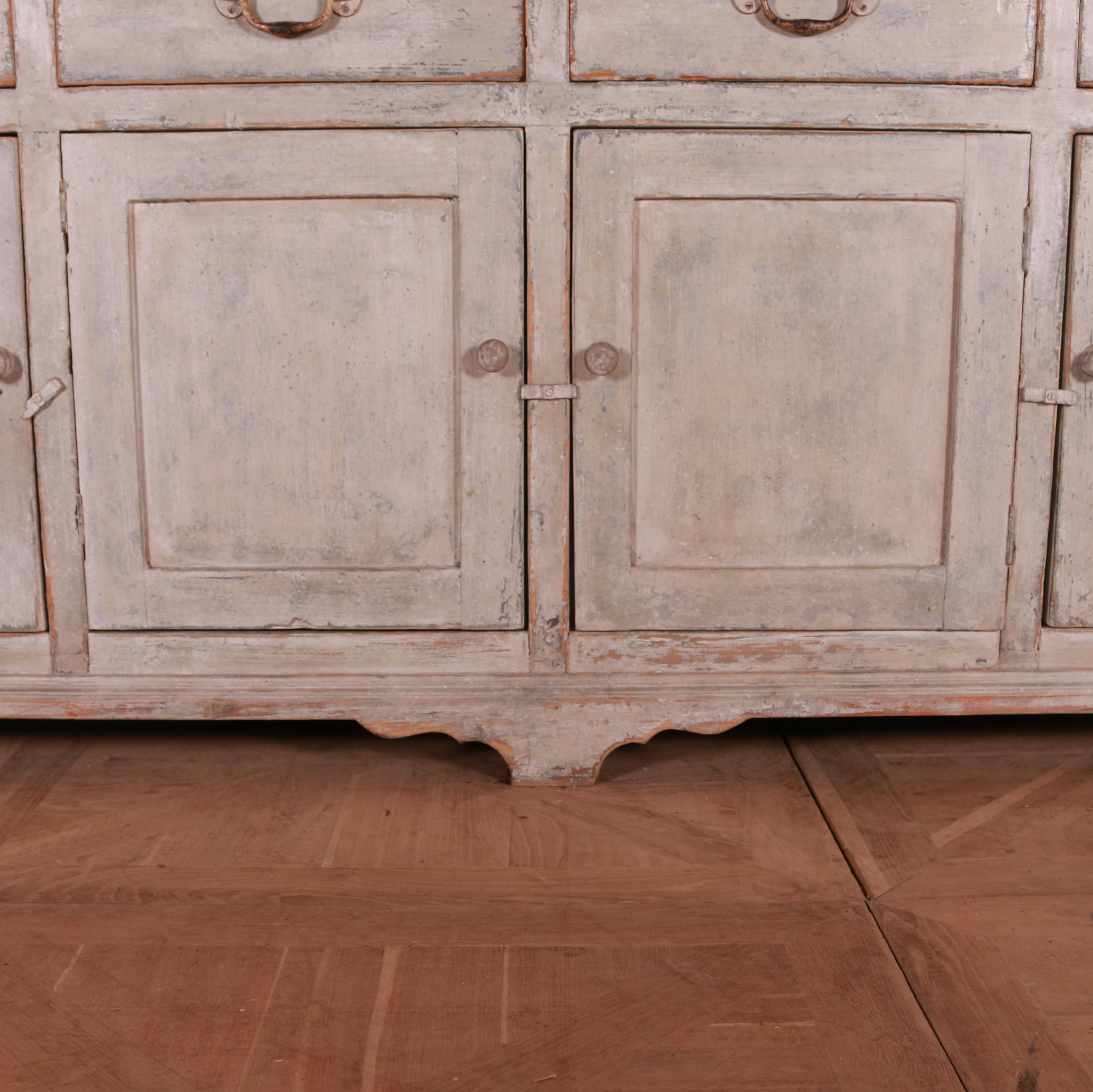 Painted English Country House Dresser Base