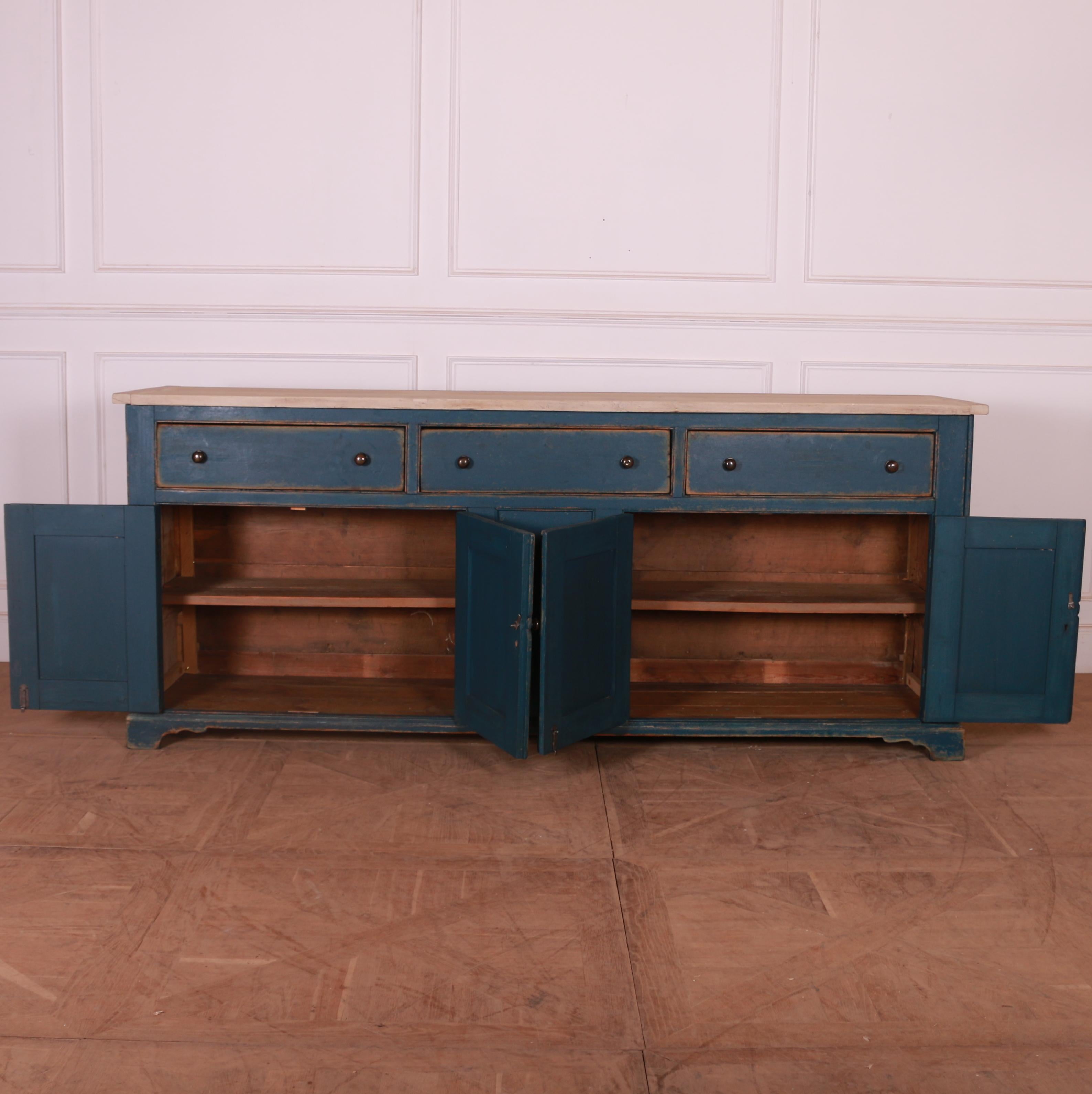 19th Century English Country House Dresser Base For Sale