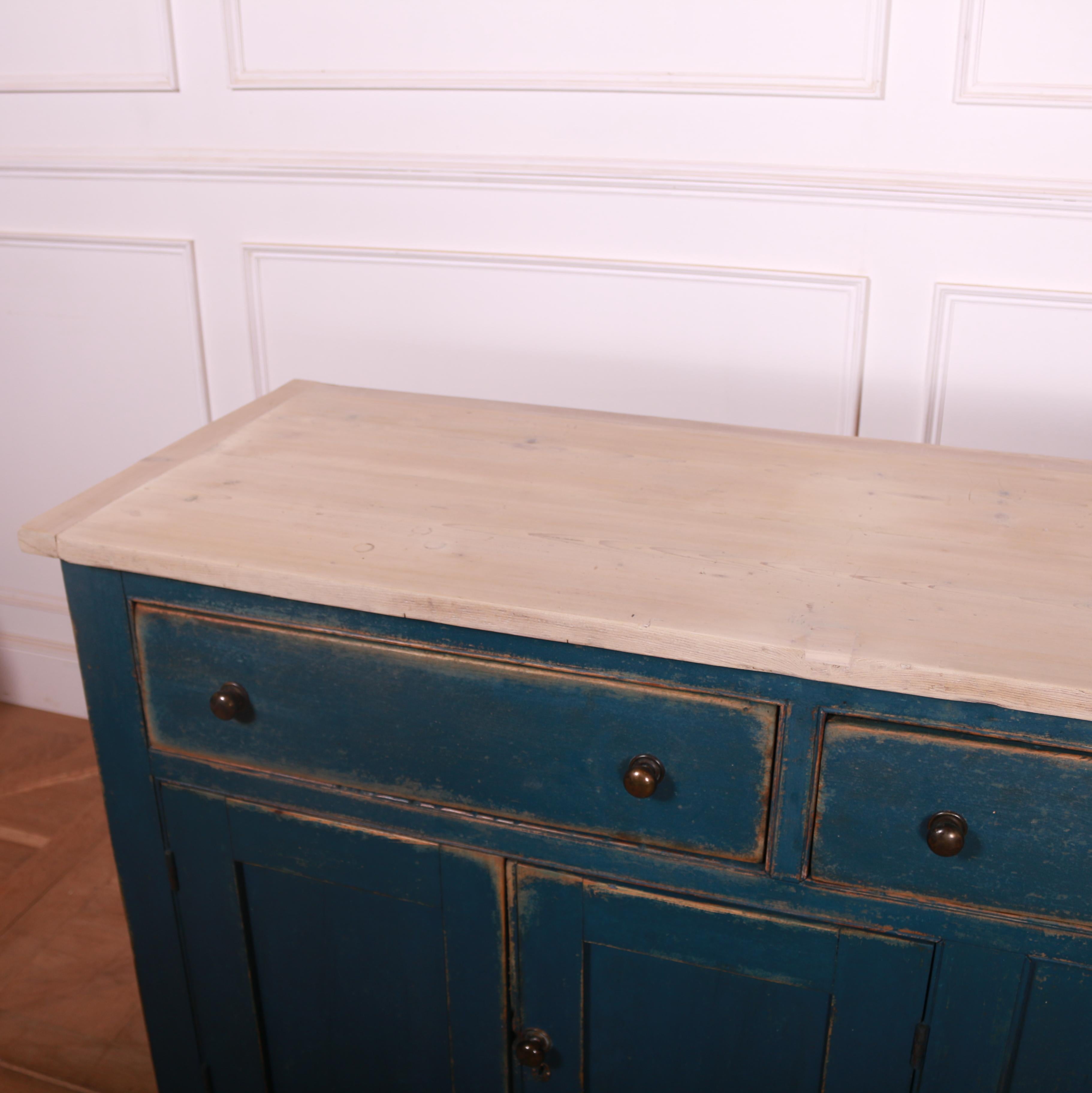 Pine English Country House Dresser Base For Sale