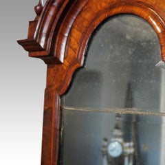 English Country House George I Bibliothèque bureau à double dôme en noyer