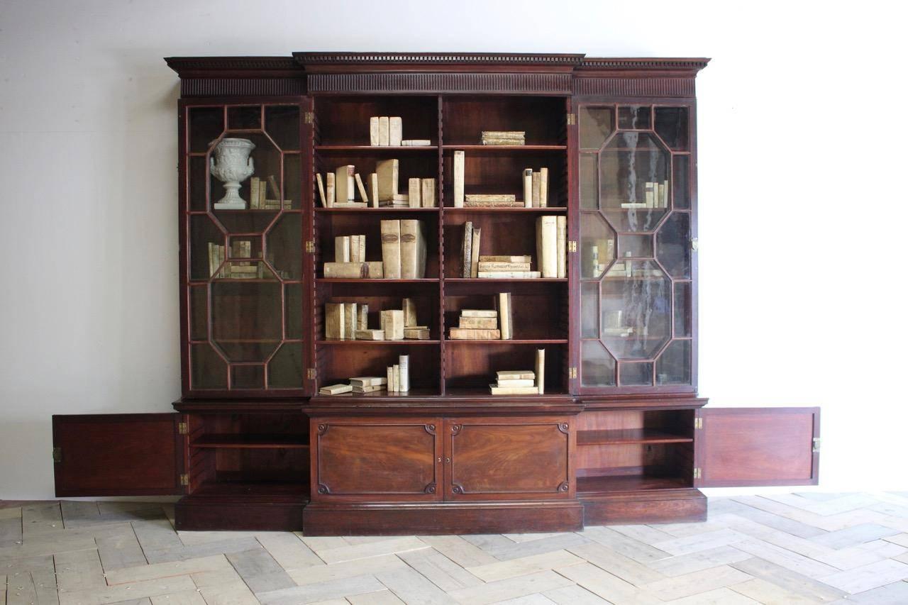 English Country House George III Bookcase 1