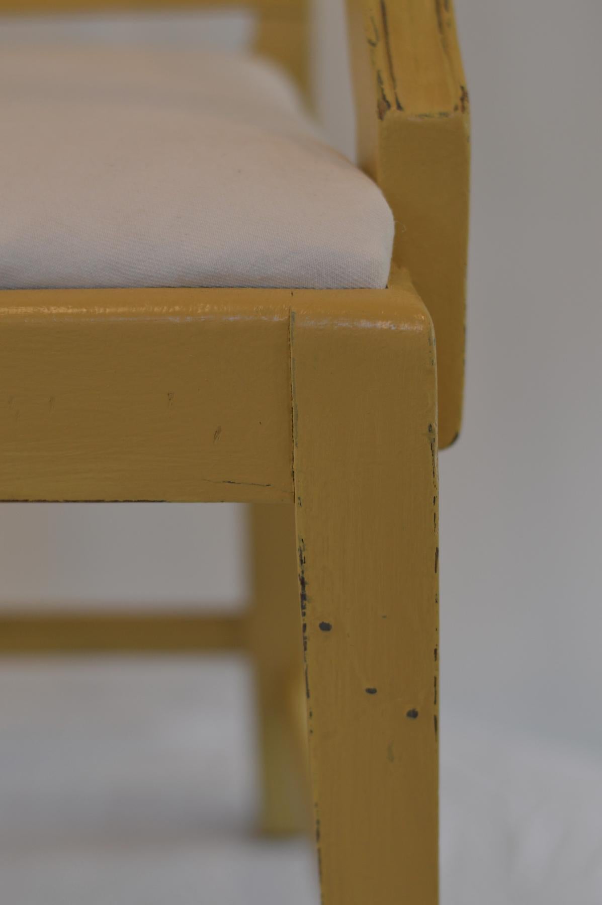 English Country House Hepplewhite Chairs in Churlish Green, Set of 6 4