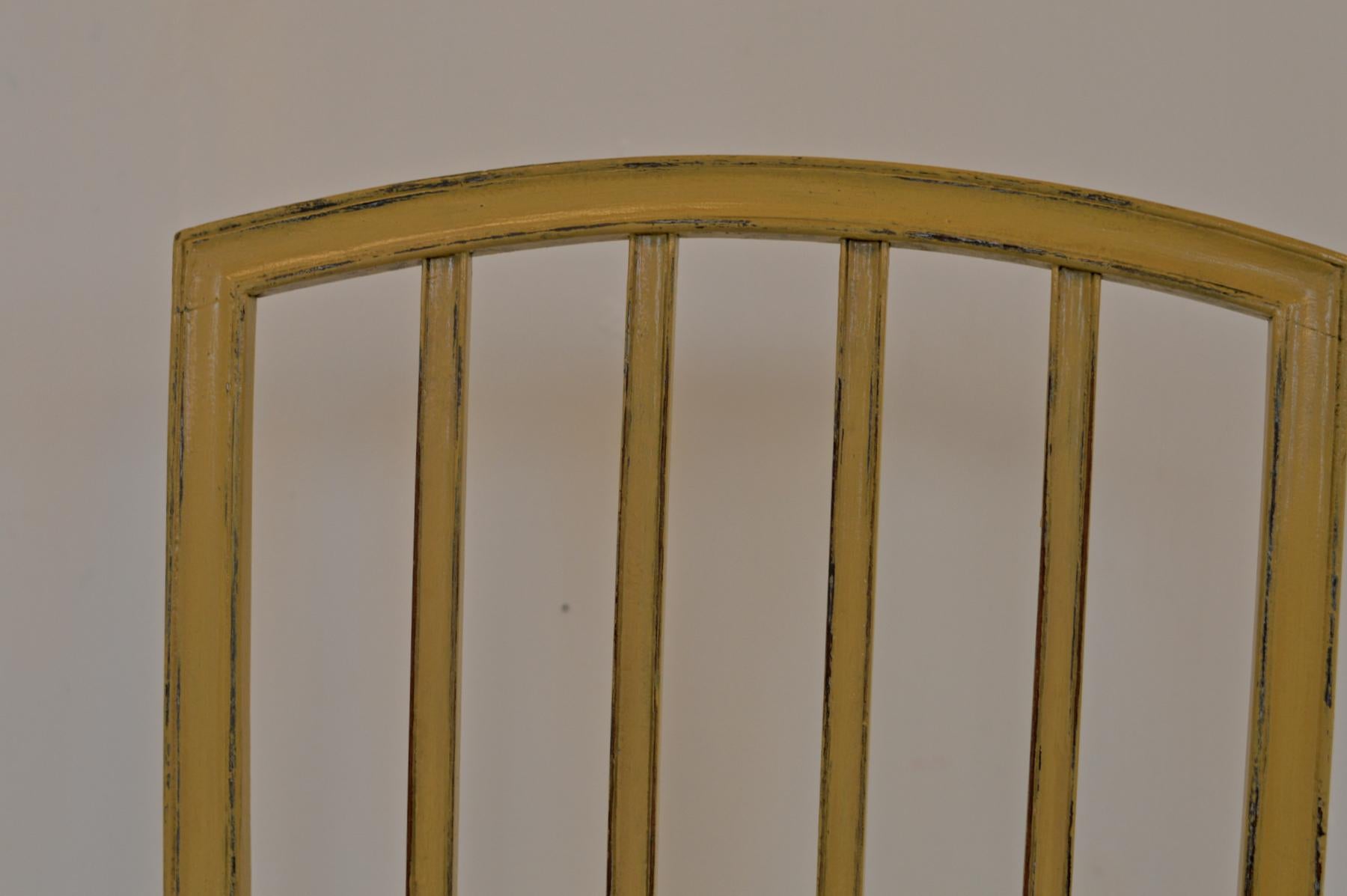 English Country House Hepplewhite Chairs in Churlish Green, Set of 6 8