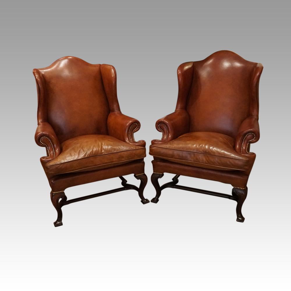 styling leather wingback chair