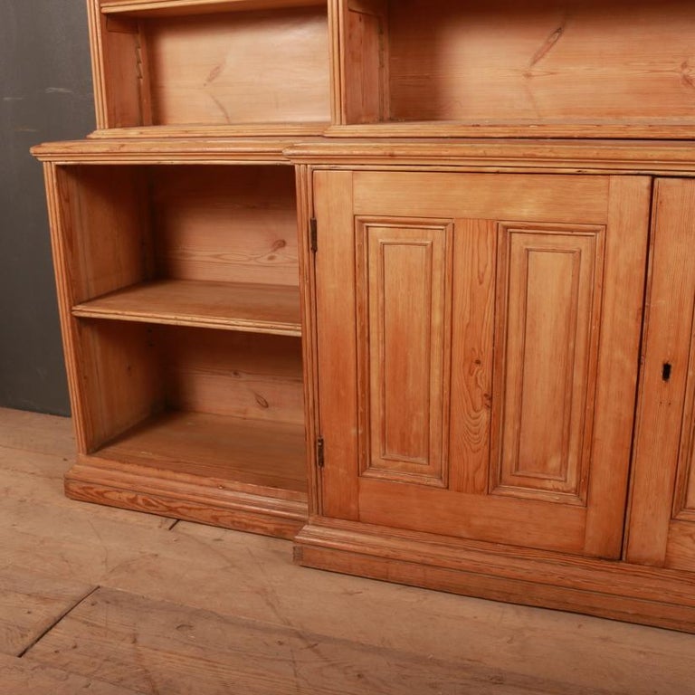 English Country House Pine Bookcase at 1stDibs