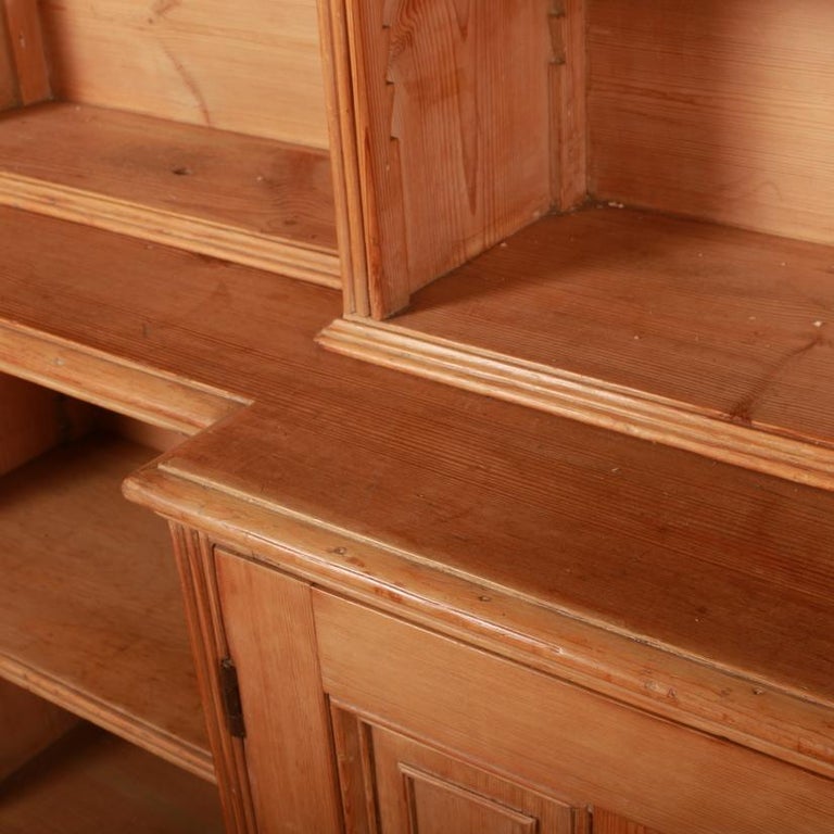 English Country House Pine Bookcase at 1stDibs