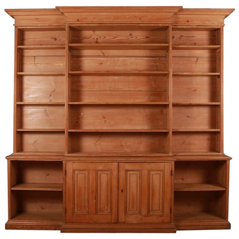 English Country House Pine Bookcase At 1stdibs