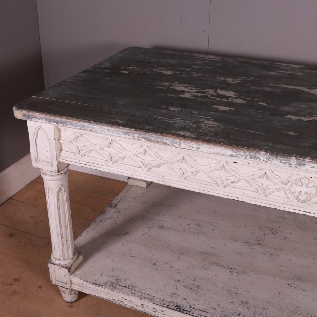 19th Century English Country House Prep Table/Centre Table For Sale