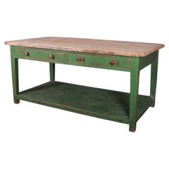 Antique English Country House Prep Table
