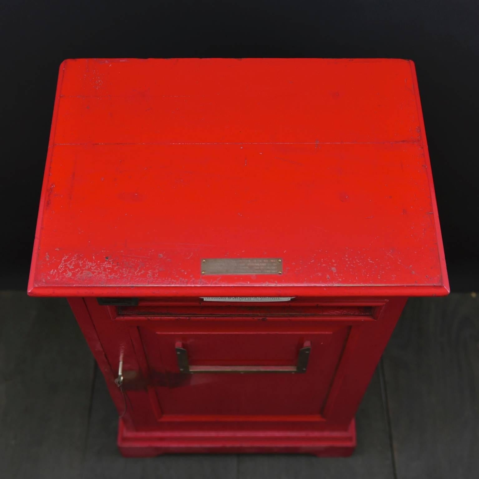 Painted English 'Country House' Private Post Box, circa 1925 For Sale