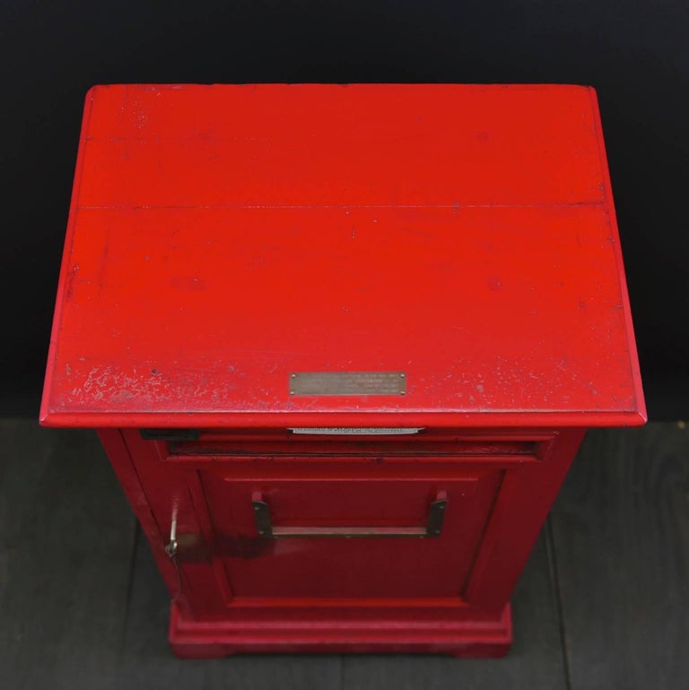 Wood English 'Country House' Private Post Box, circa 1925 For Sale