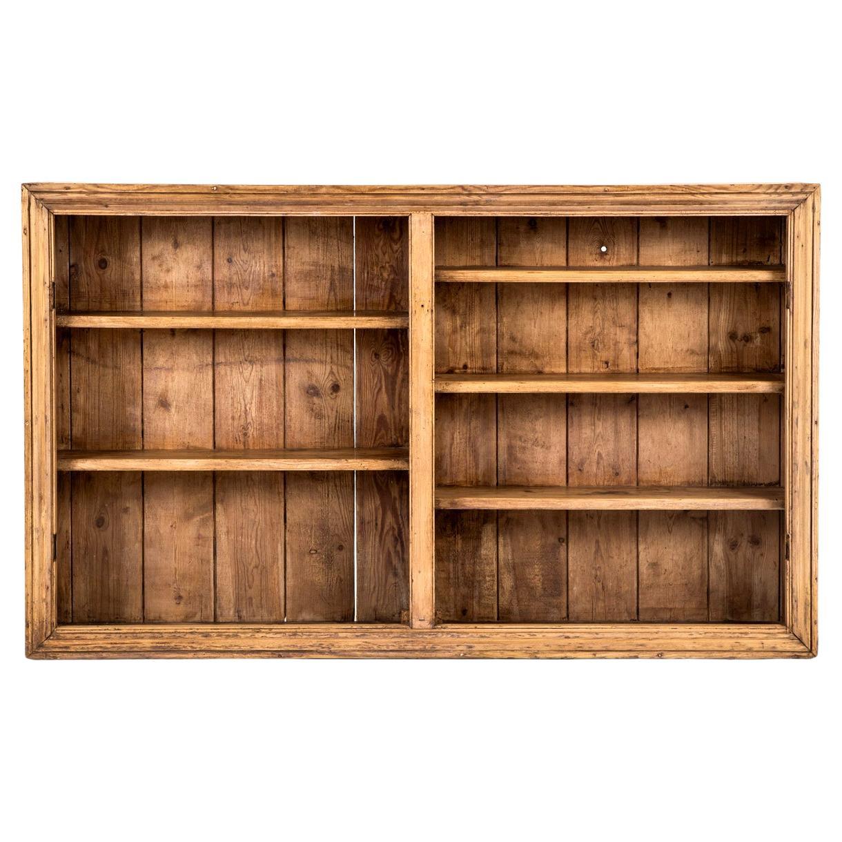 English Country House Victorian Larder Cupboard or Bookcase (Armoire haute ou bibliothèque en pin)