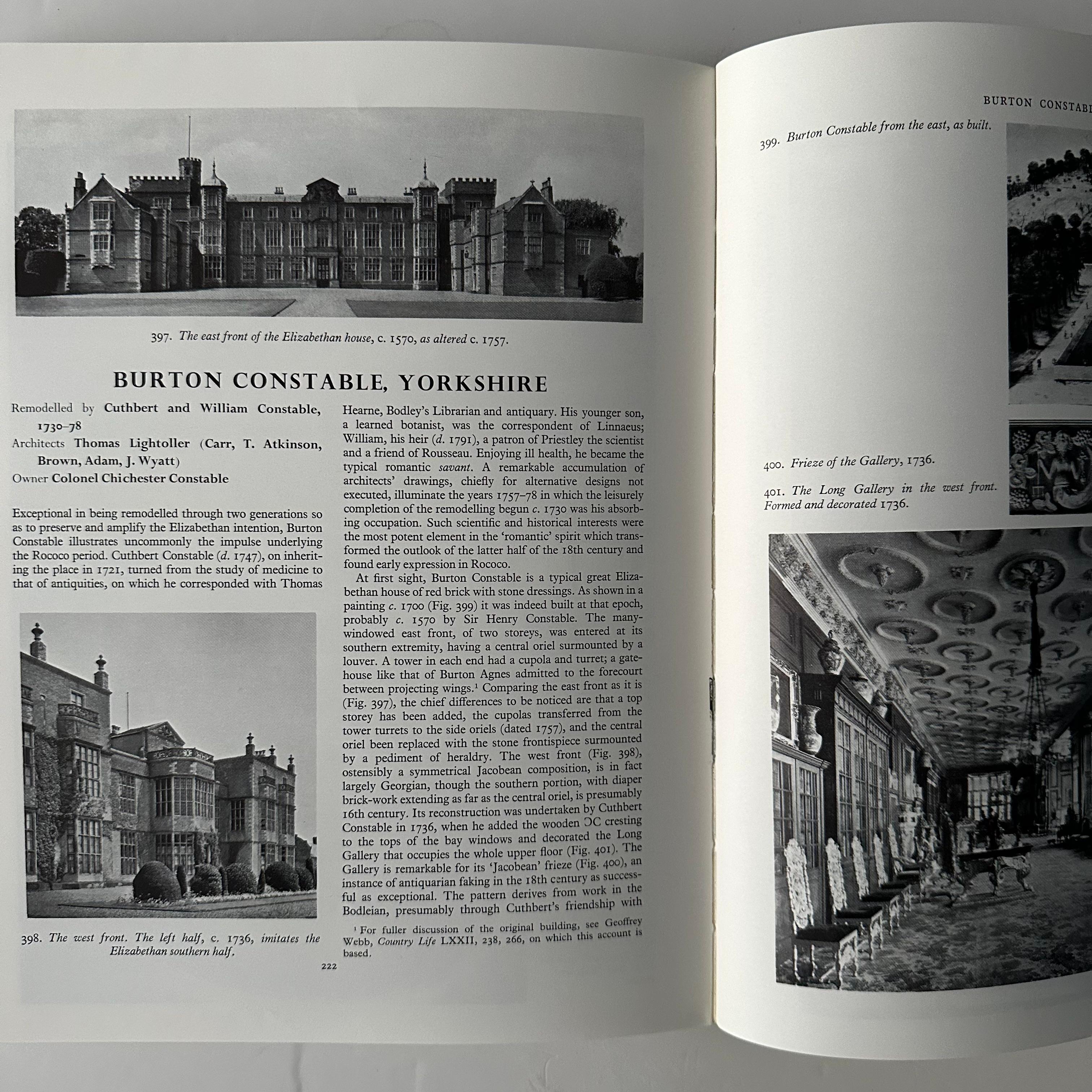 A three-volume series, housed in its original slipcase.

Reprinted by the Antique Collectors’ Club in 1984, first published by Country Life magazine in 1955. Softback. 

A rare collector’s piece, the English Country Houses series has been a