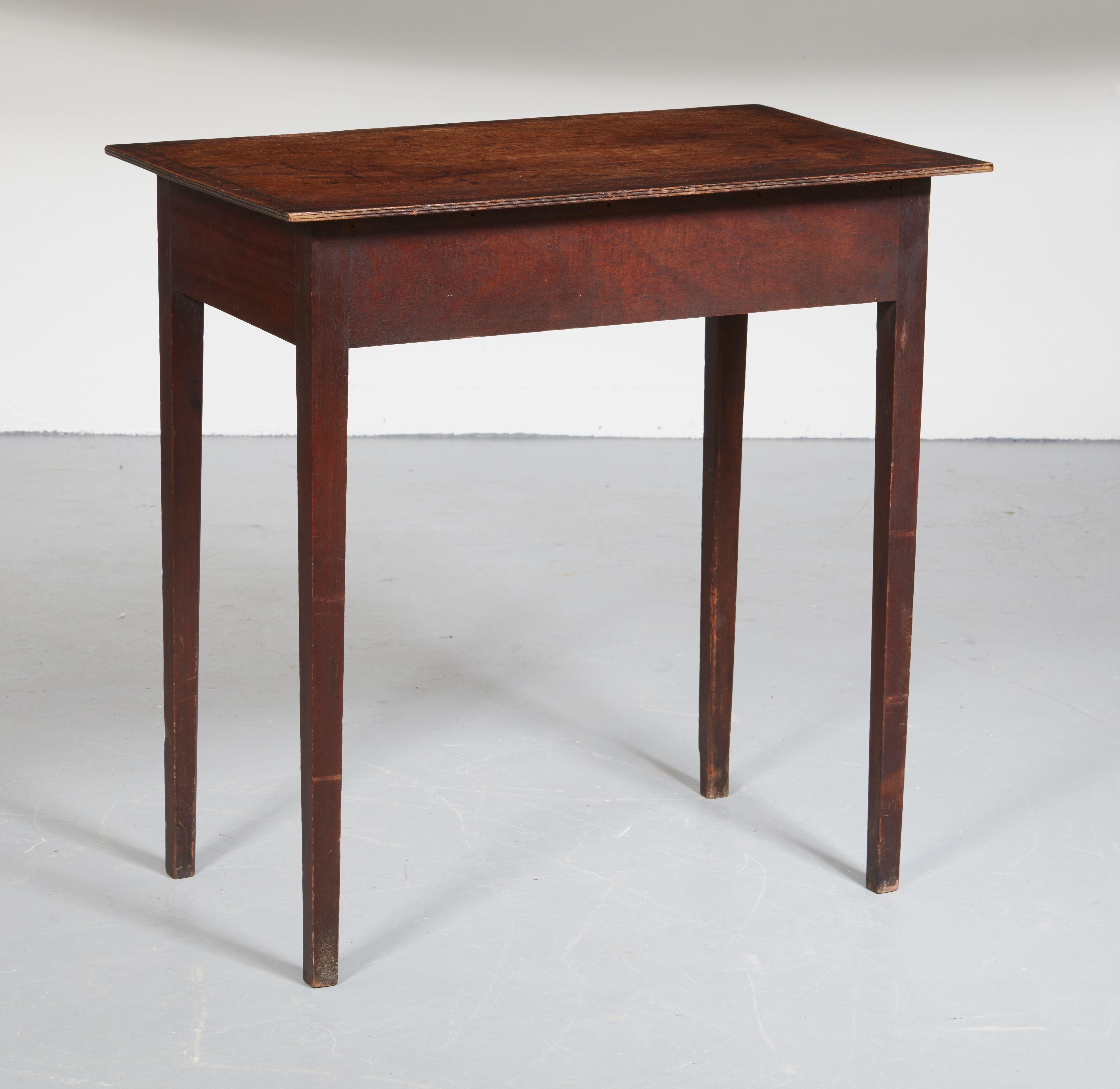 Early 19th Century English Country Inlaid Side Table