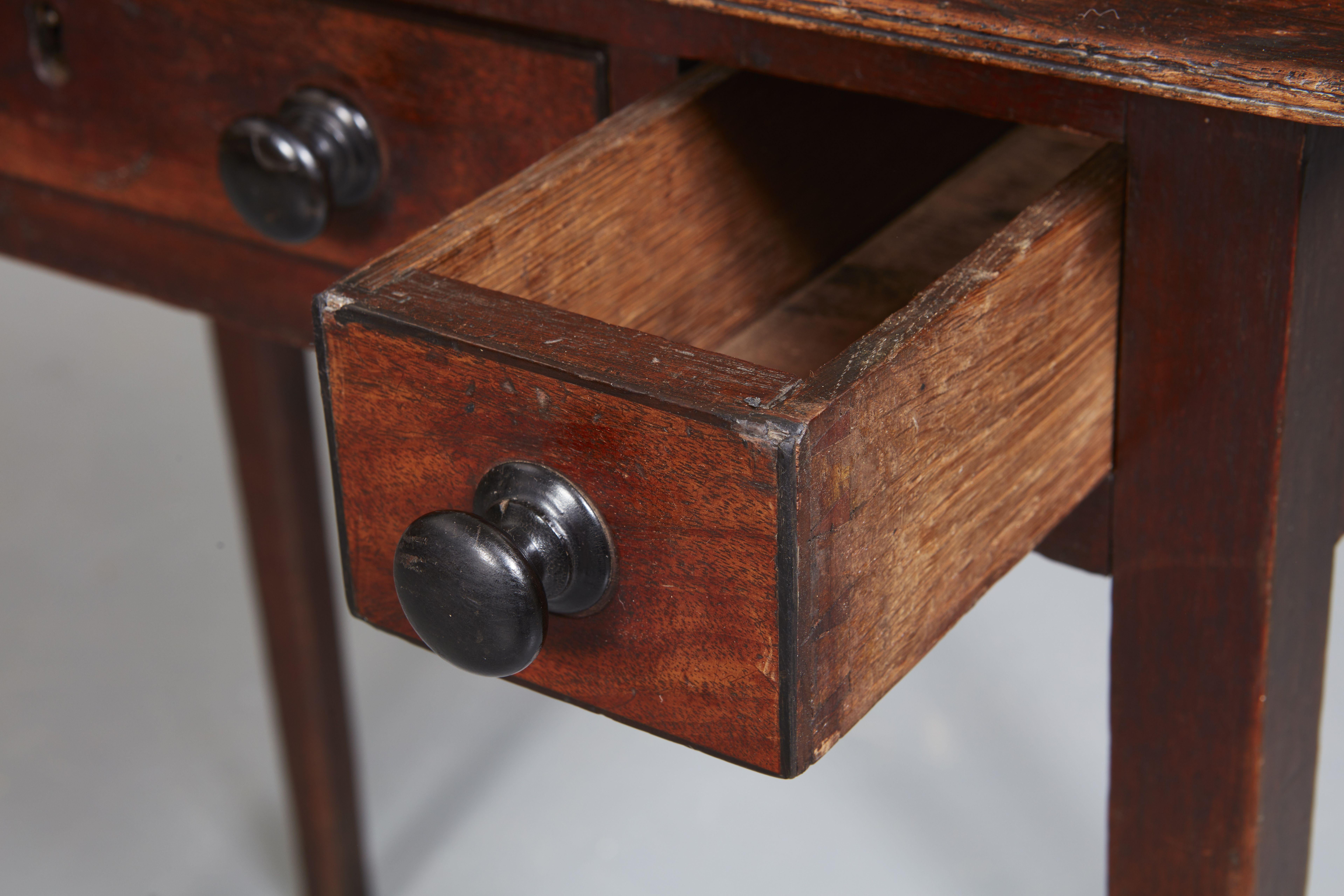 English Country Inlaid Side Table 1