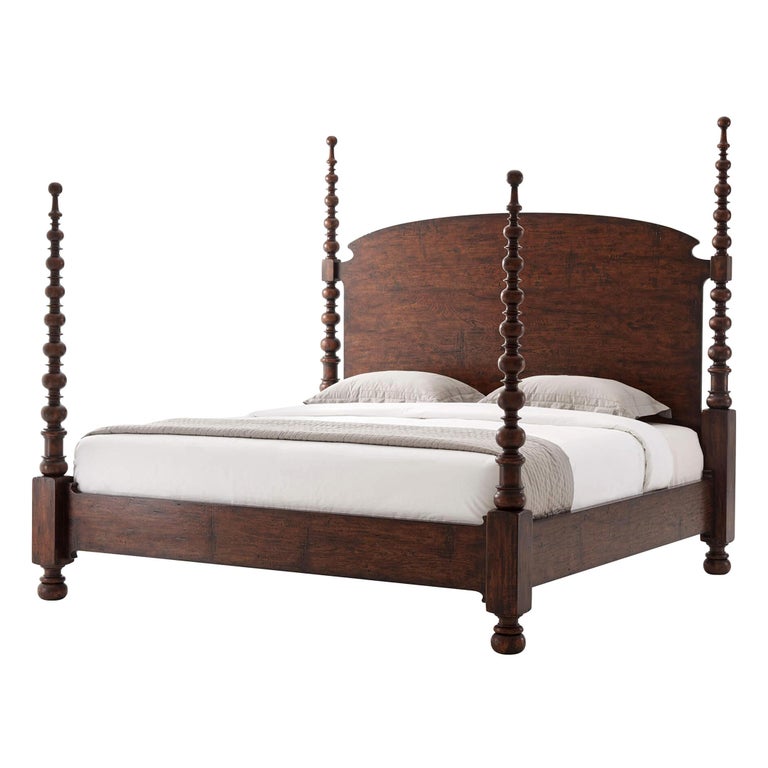 English Country King Bed For Sale