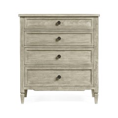 English Country Nightstand, Rustic Grey