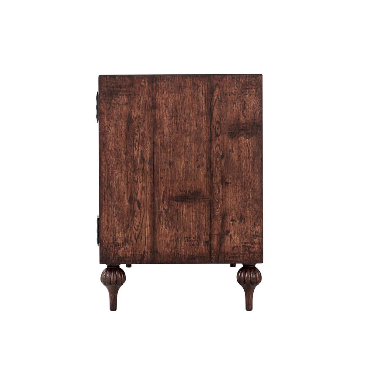 Contemporary English Country Oak Cabinet For Sale