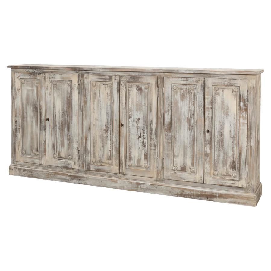 Credenza dipinta in stile country inglese
