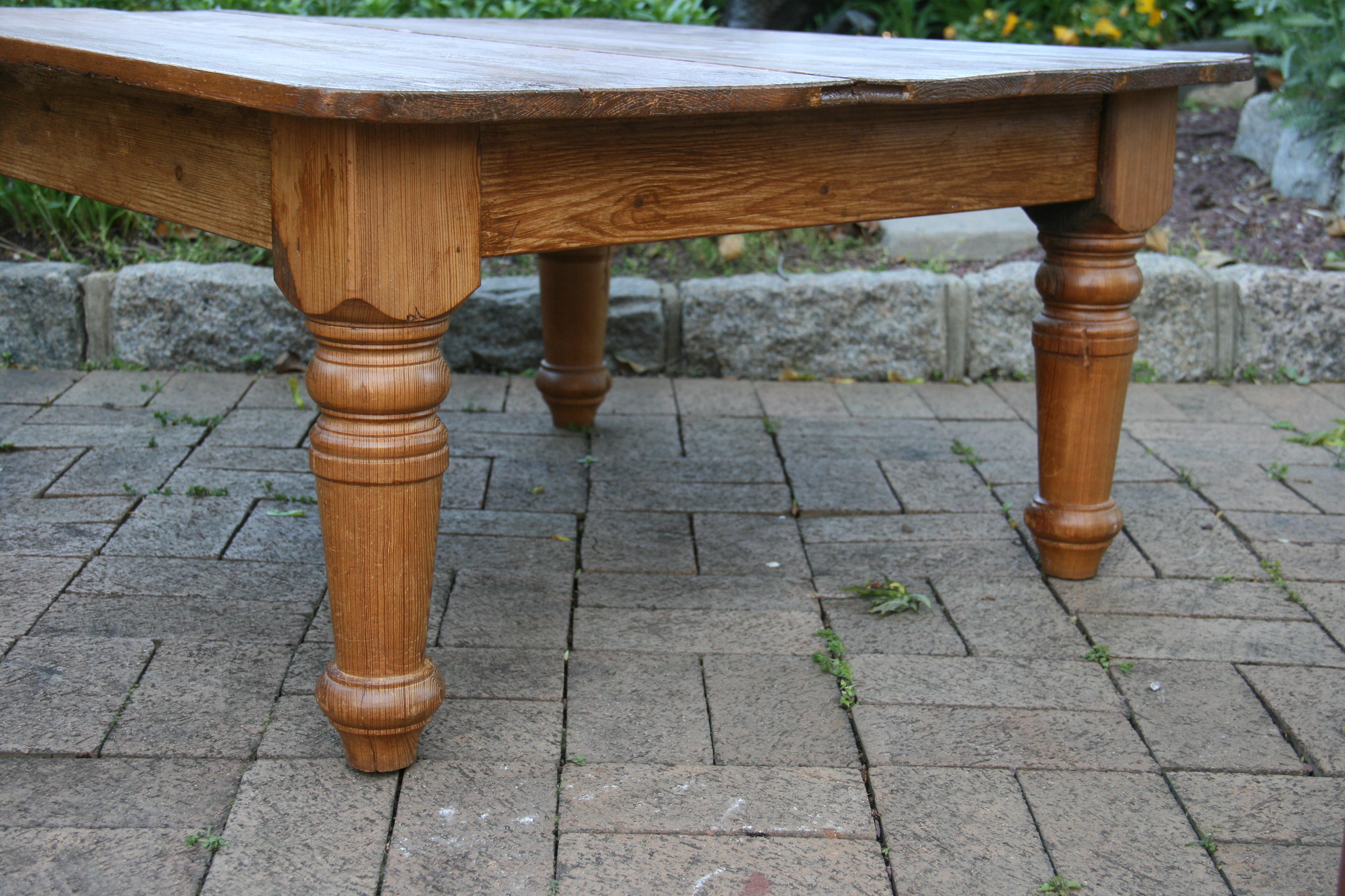 antique english pine table