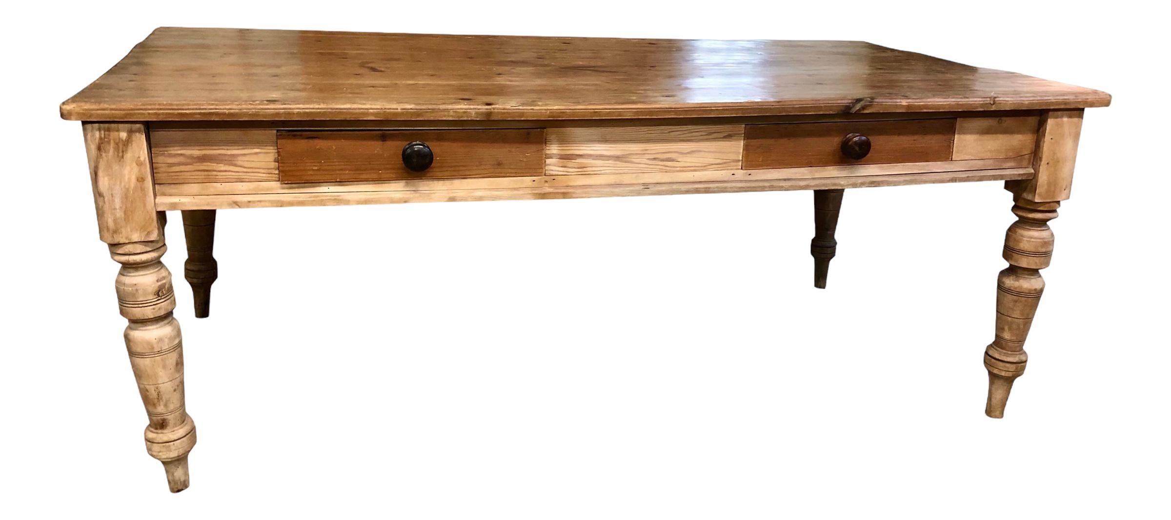 English Country Pine Farm Table For Sale 5
