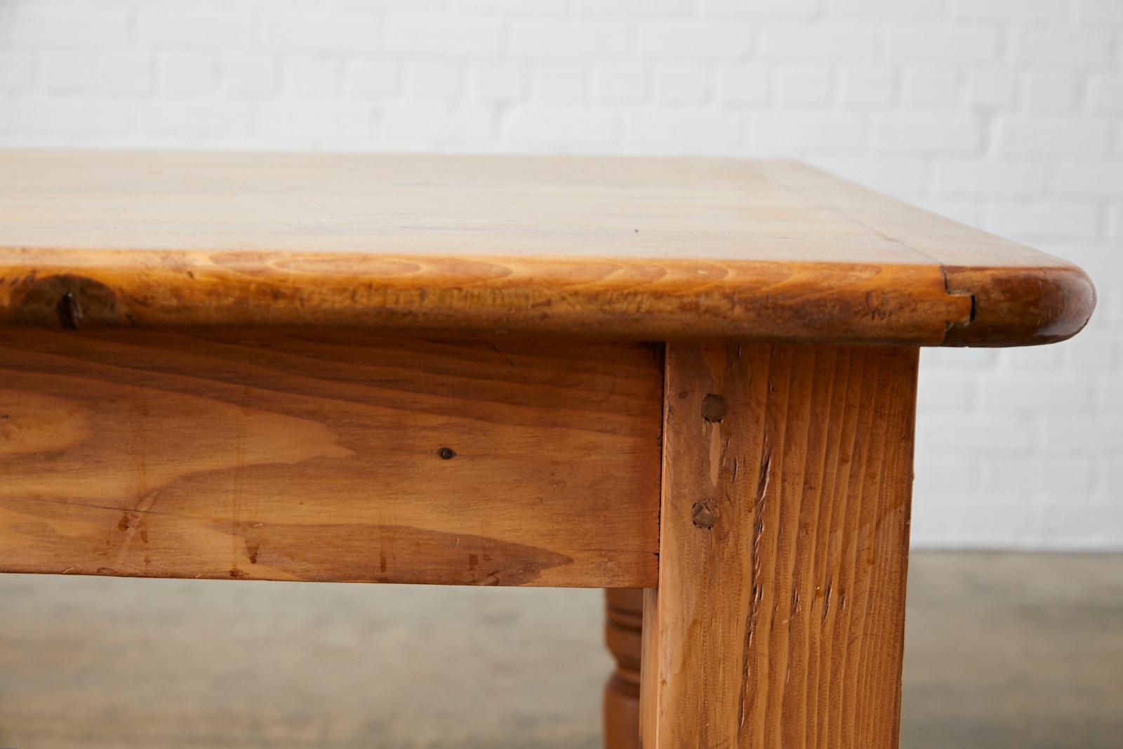 English Country Pine Farmhouse Dining Table 3