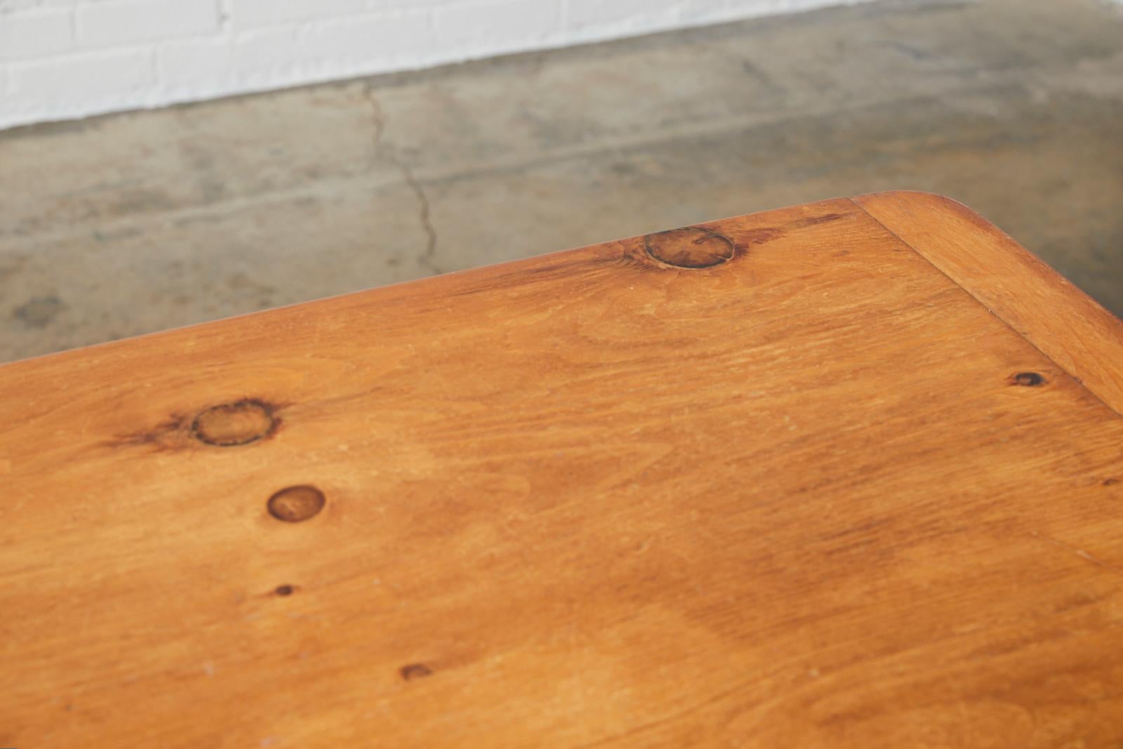 English Country Pine Farmhouse Dining Table 5