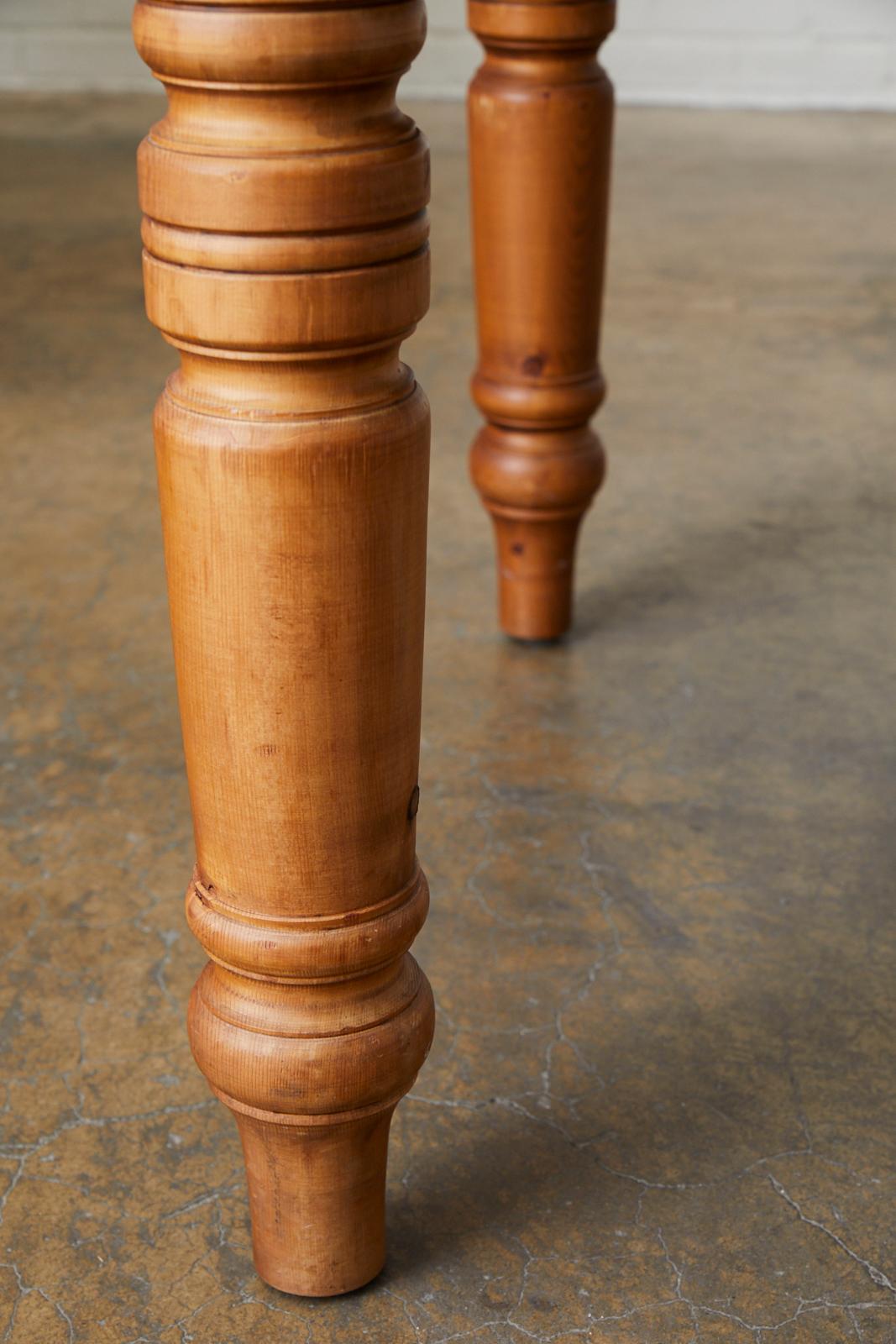 English Country Pine Farmhouse Dining Table 6
