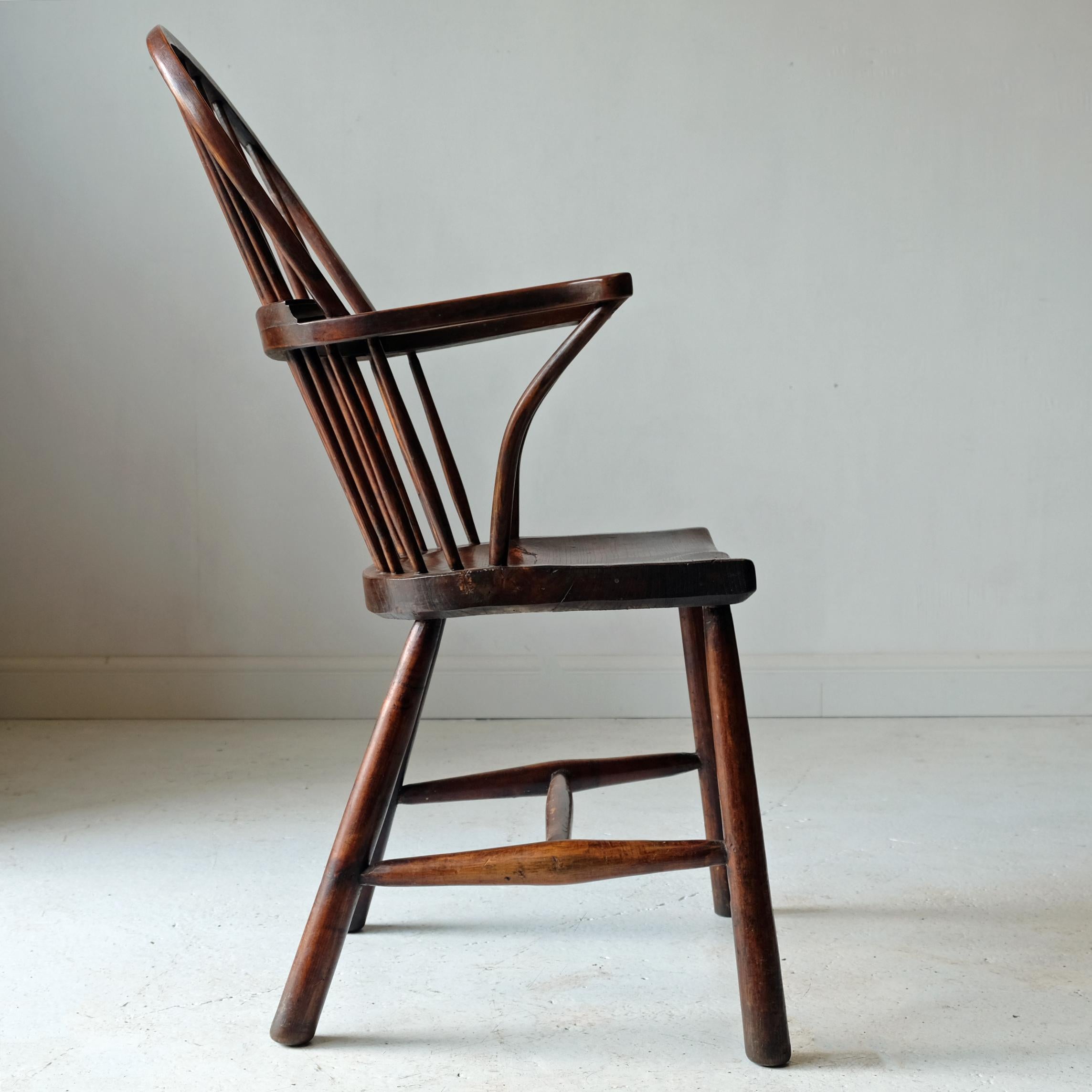 rustic windsor chair