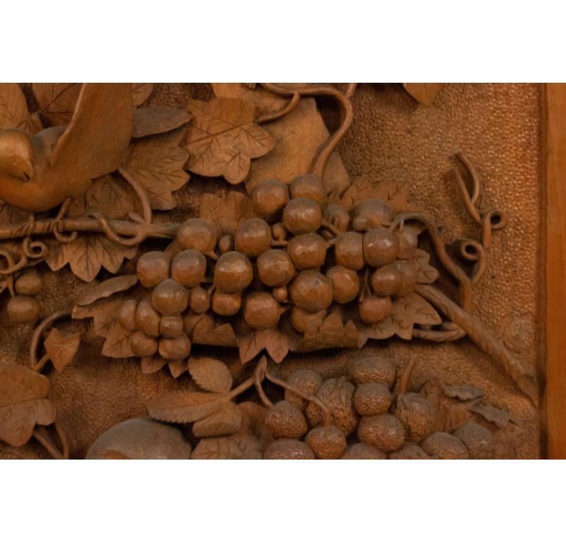 British English Country Style Carved Walnut Wall Plaque For Sale