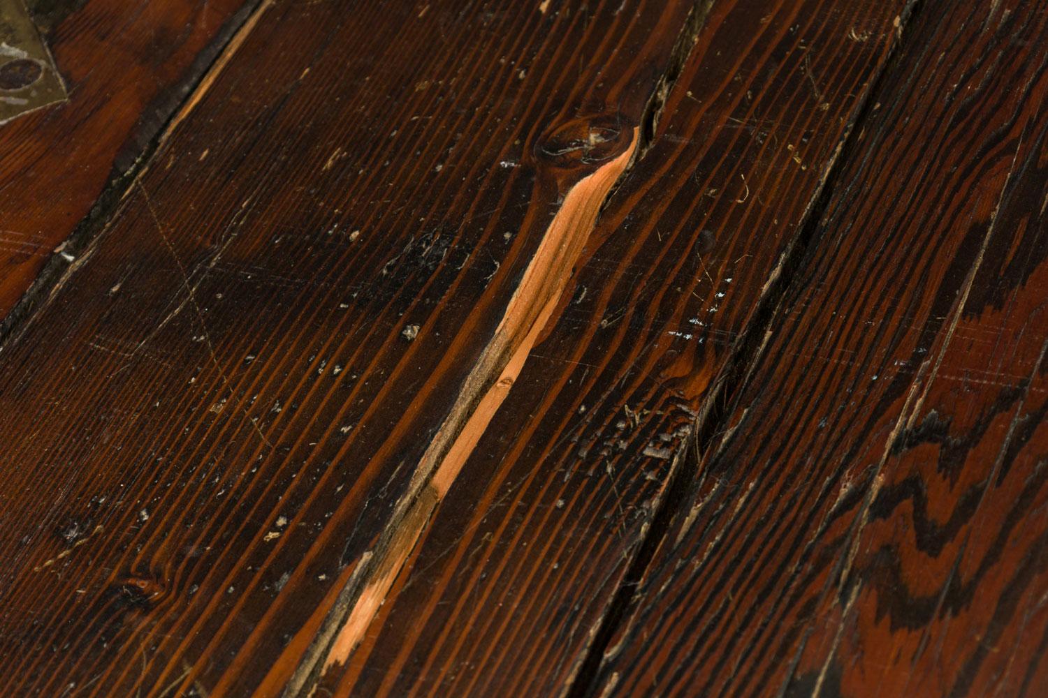 XX secolo Tavolo da pranzo a cavalletto in Oak e ferro in stile country inglese in vendita