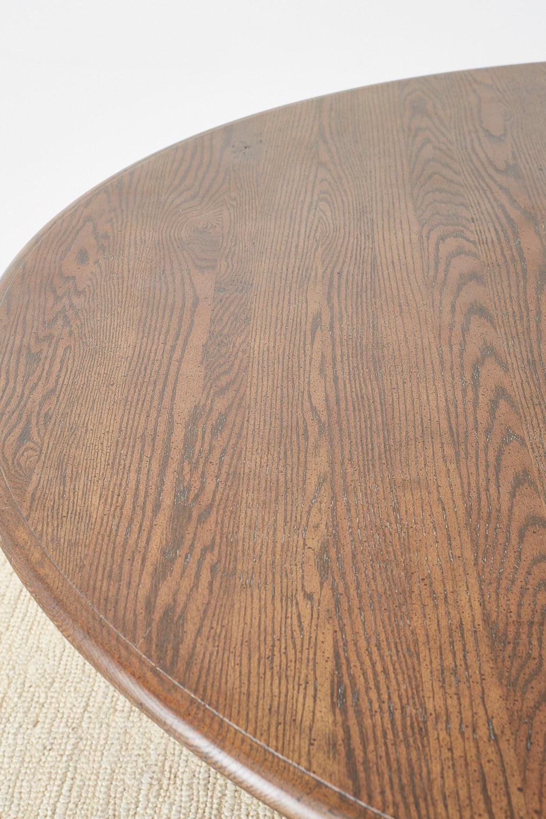English Country Style Round Oak Dining Table 3