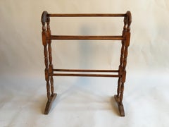 English Country Towel Drying Rack, circa 1900