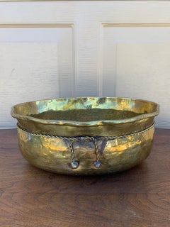 Cachepot o Jardinera de Latón Trompe L'oeil de País Inglés