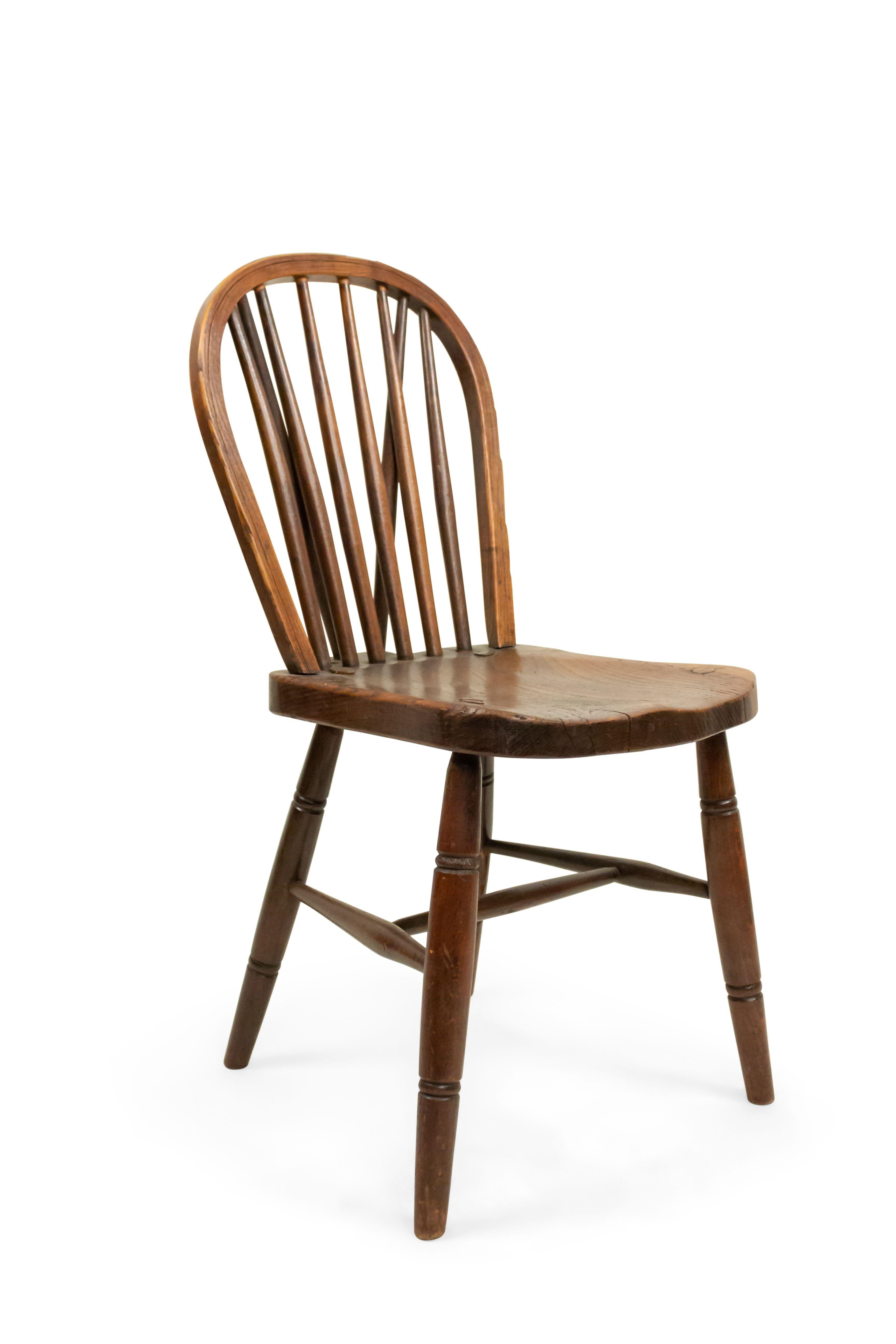 19th Century English Country Walnut Side Chair