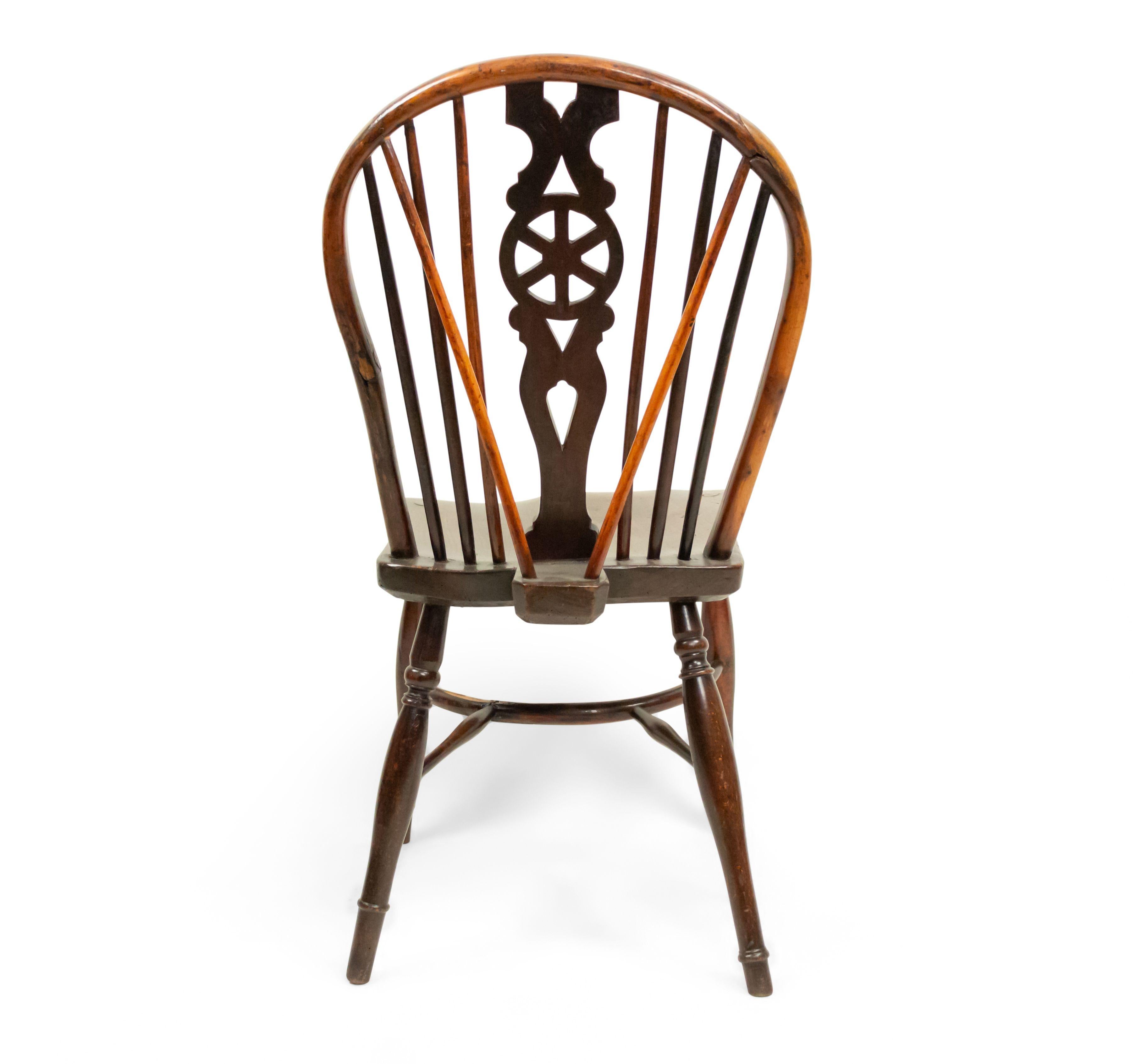 English Country Walnut Windsor Side Chair For Sale 5