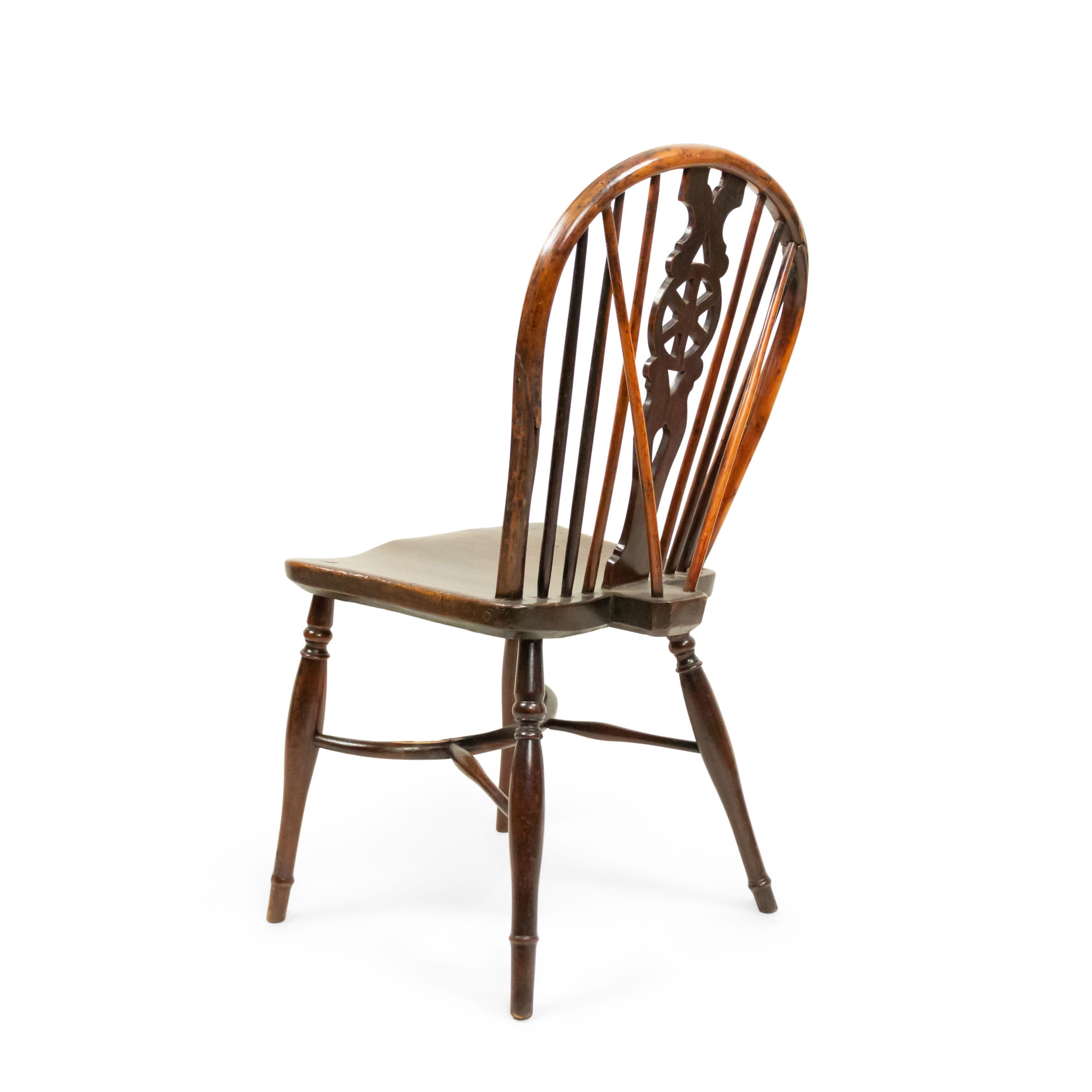 English Country Walnut Windsor Side Chair For Sale 7