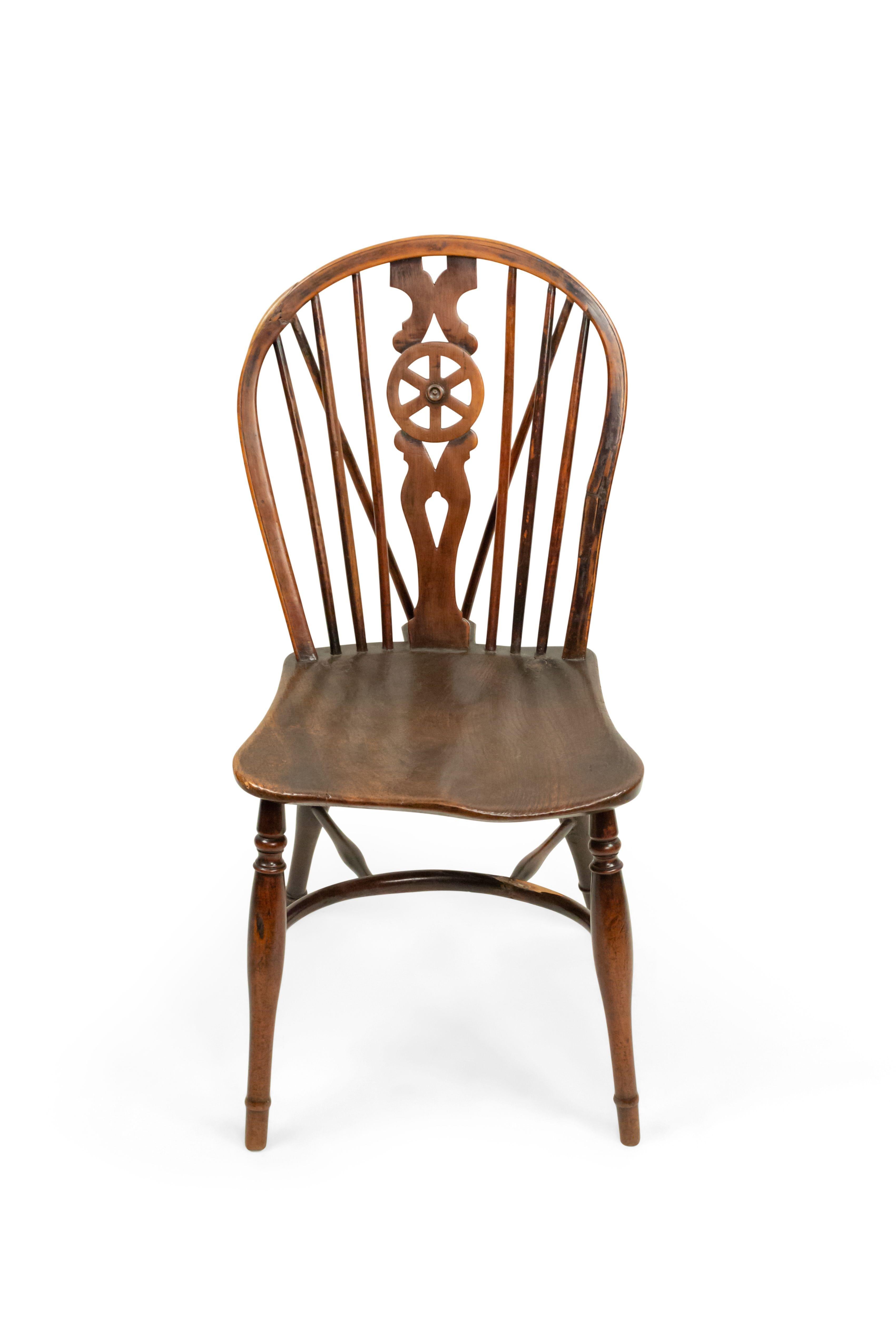 English Country Walnut Windsor Side Chair For Sale 11