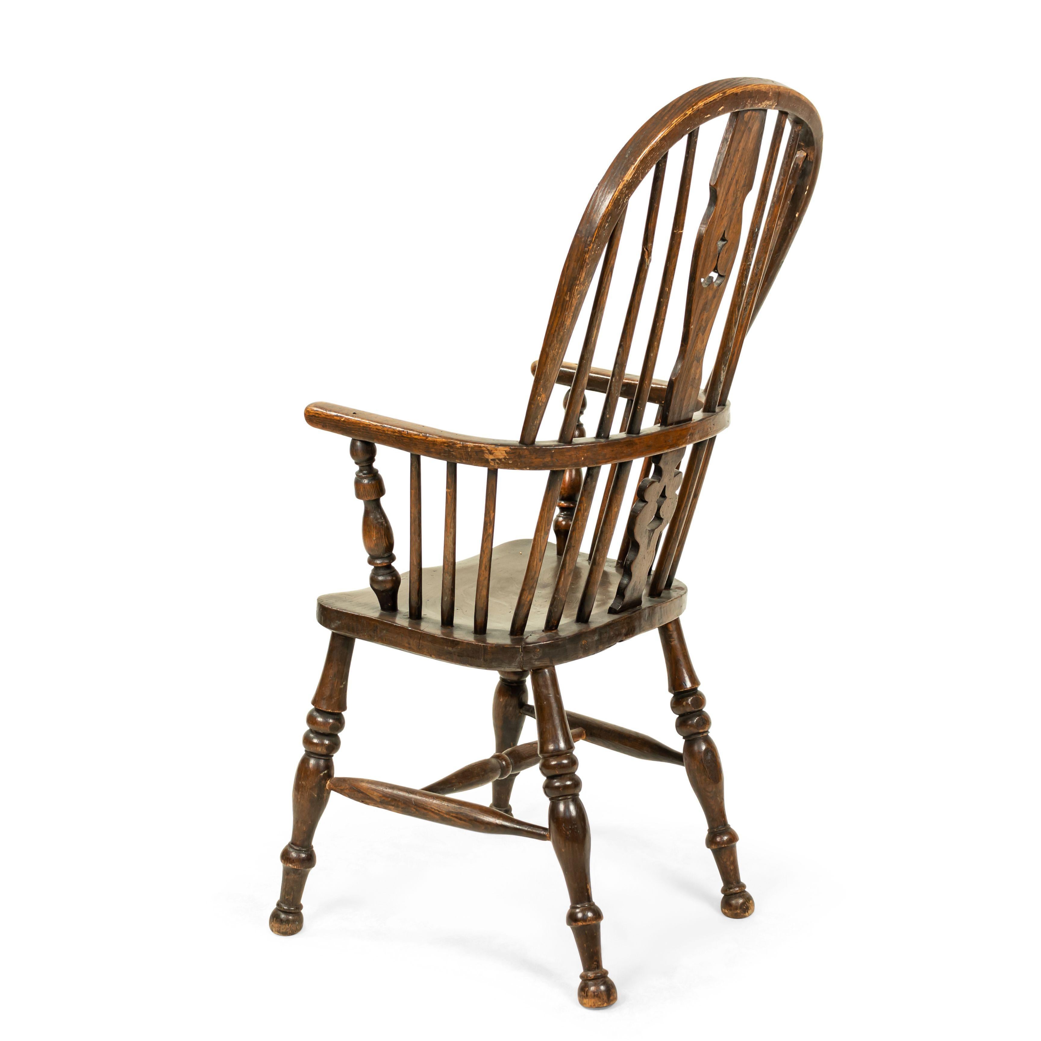 English Country Windsor Spindle Armchair For Sale 2