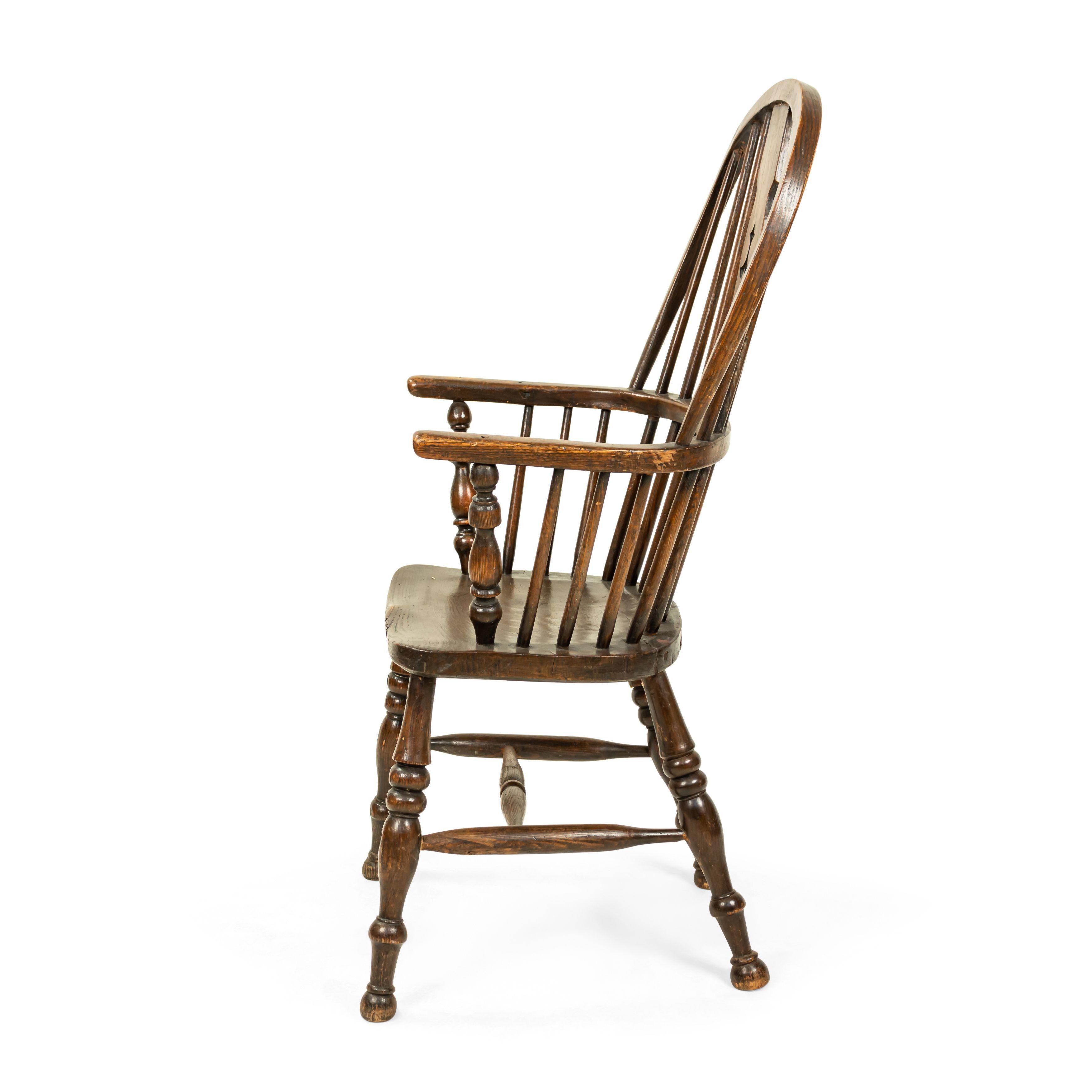 English Country Windsor Spindle Armchair For Sale 3