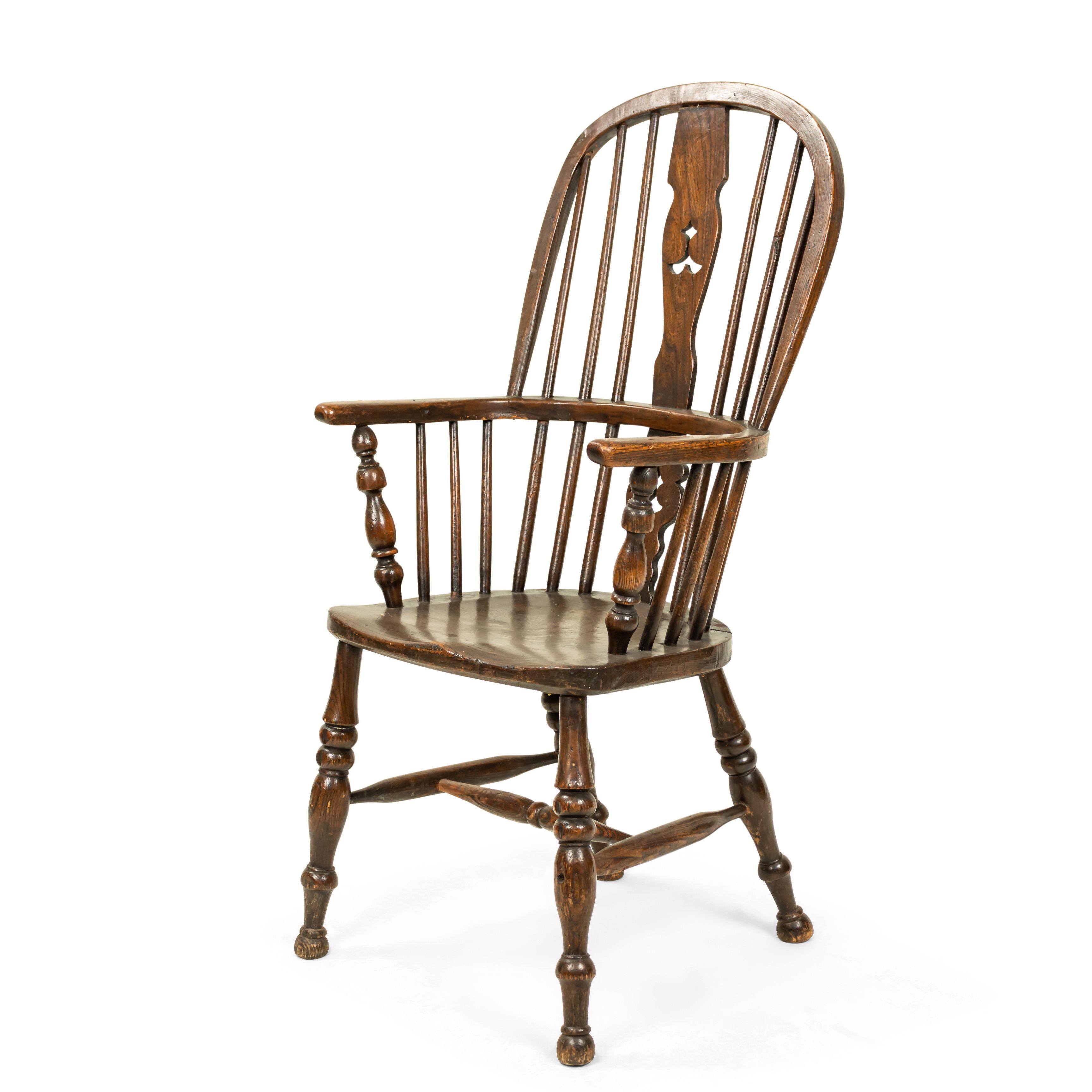 English Country Windsor Spindle Armchair For Sale 4